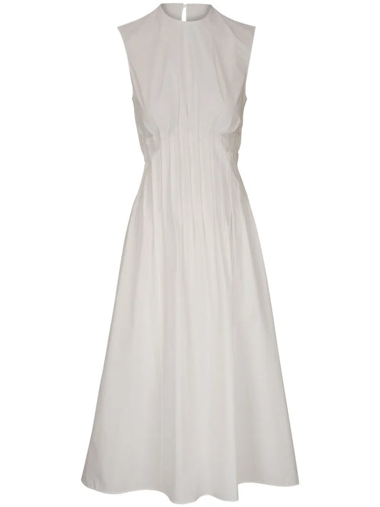 The Wes Pintuck-Detail Midi Dress