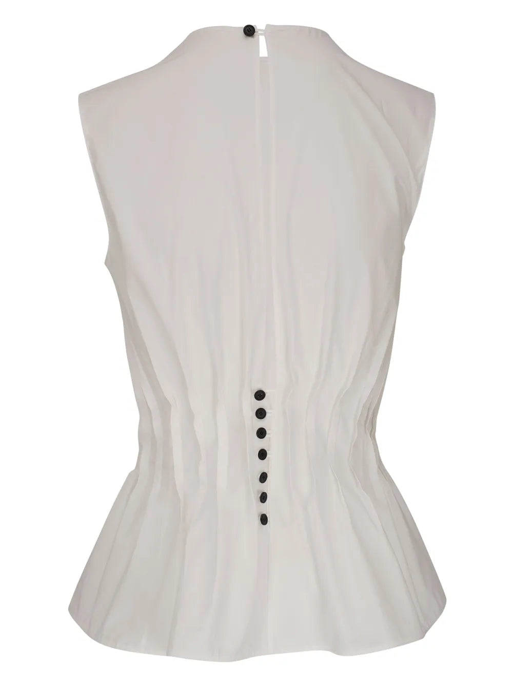 Westin Pleated Cotton-Poplin Top