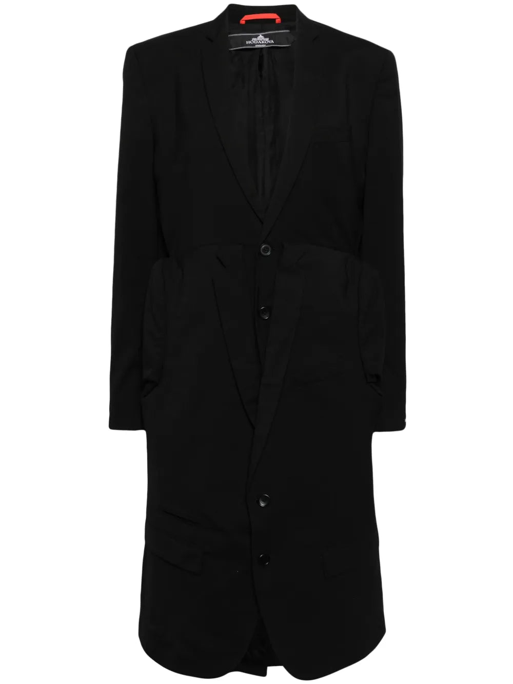Panelled Single-Breasted Coat