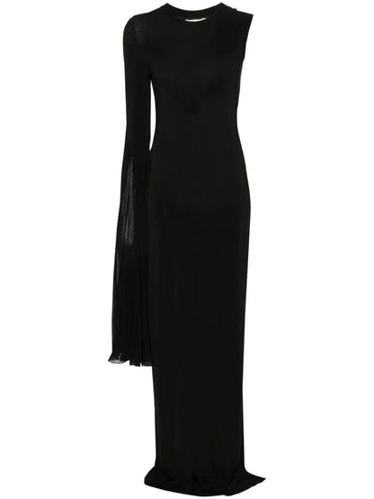 Asymmetric-Design Dress