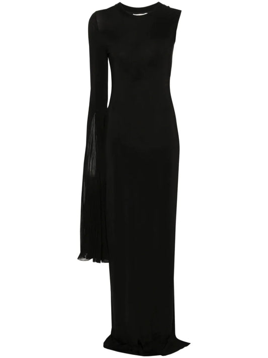 Asymmetric-Design Dress