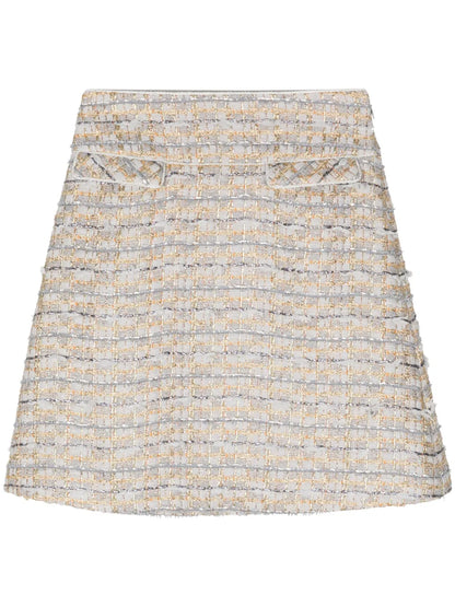 Tweed A-Line Miniskirt
