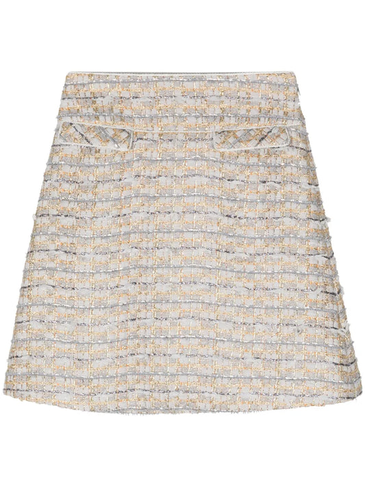 Tweed A-Line Miniskirt