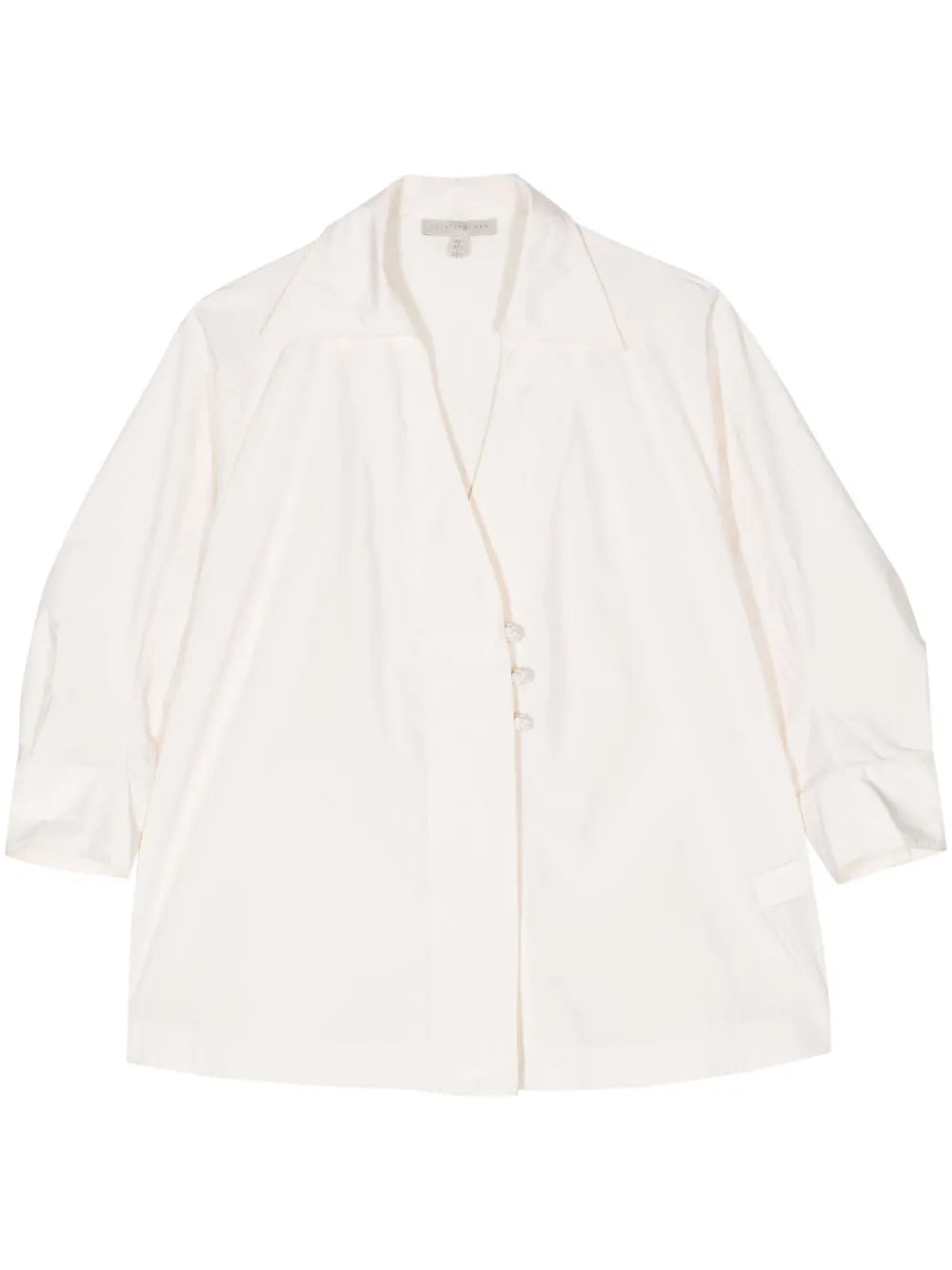Knot-Detail Crinkled Shirt