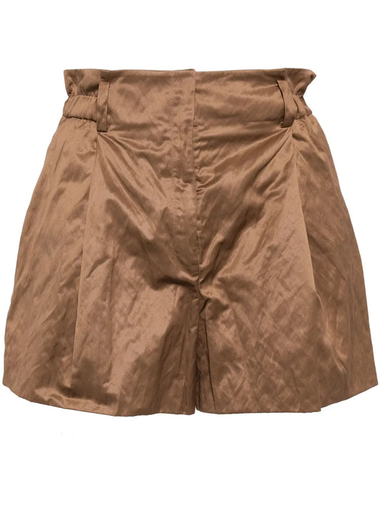 Plenteous Crease-Effect Shorts