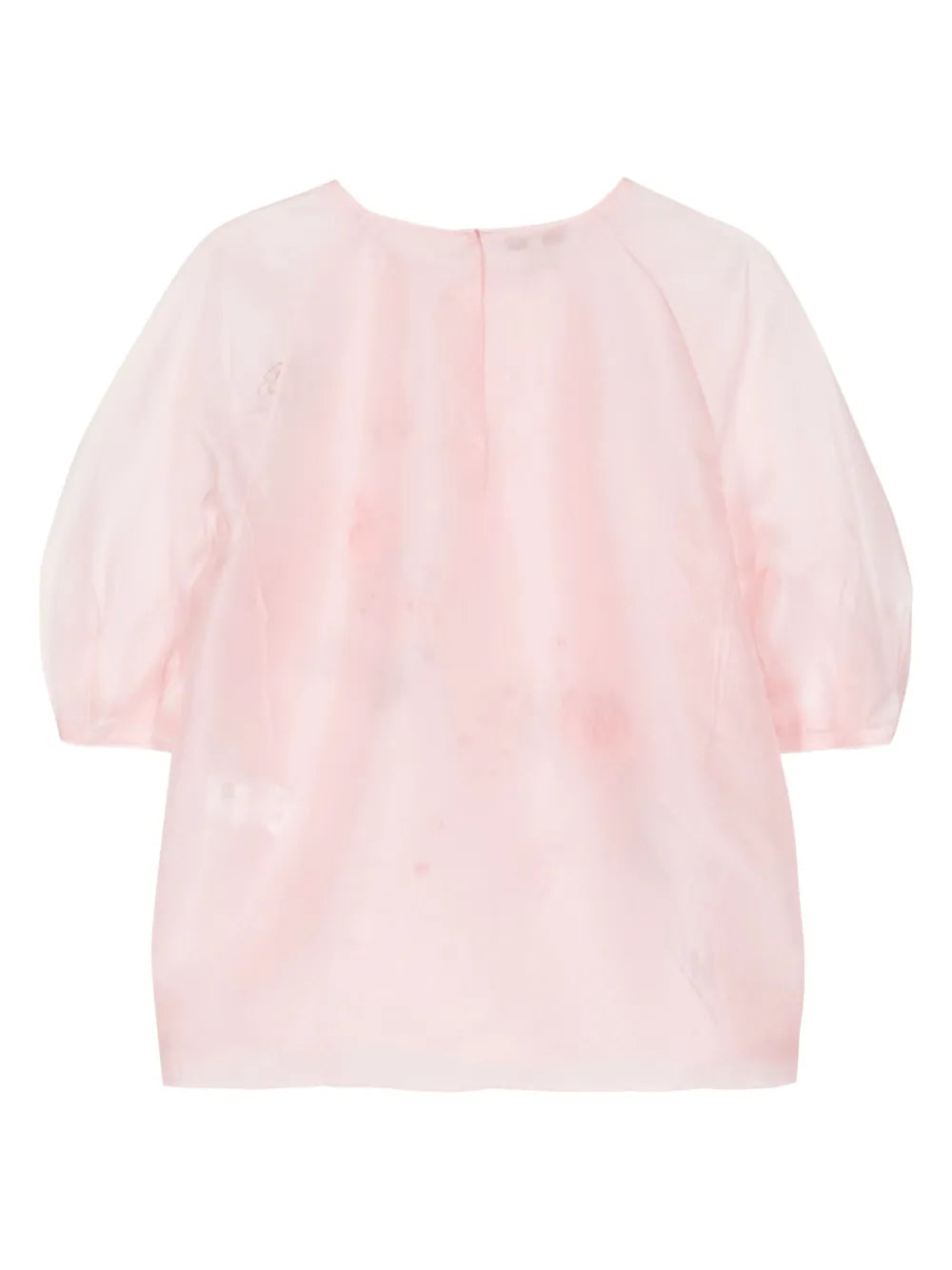 Floral-Print Organza Blouse