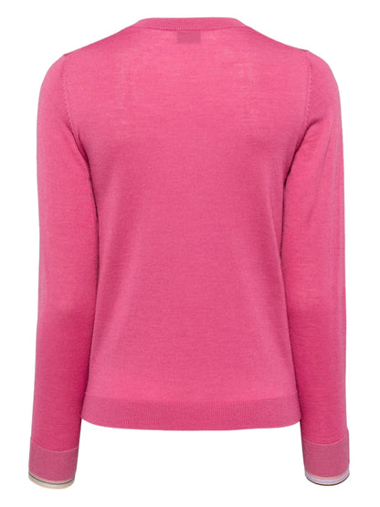 Ribbed-Edge Wool-Blend Jumper