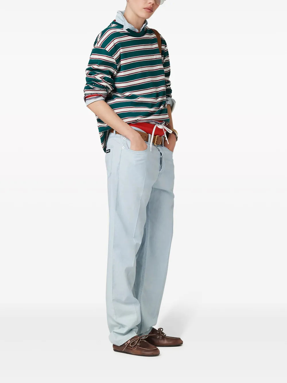 Mid-Rise Straight-Leg Jeans