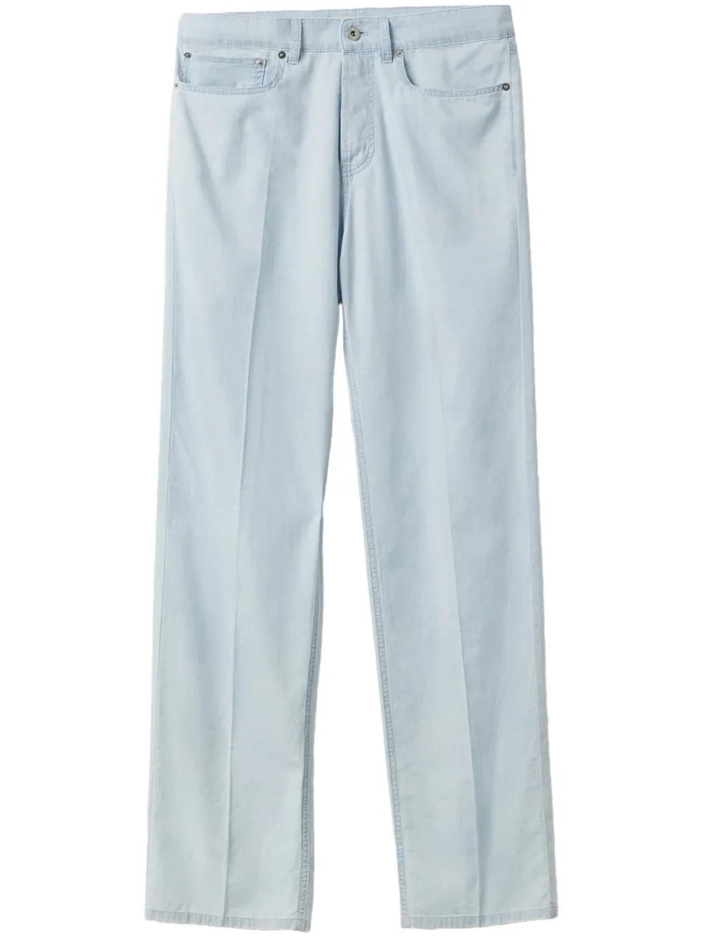 Mid-Rise Straight-Leg Jeans