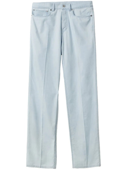Mid-Rise Straight-Leg Jeans