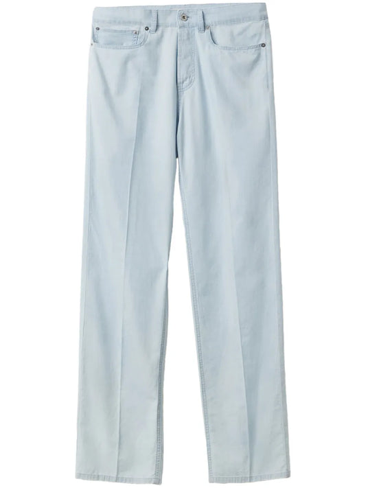 Mid-Rise Straight-Leg Jeans
