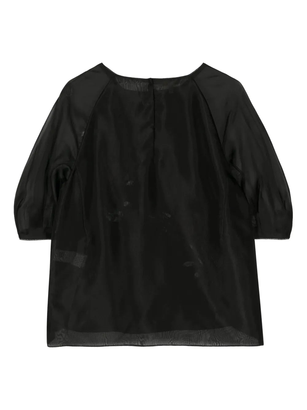 Floral-Print Organza Blouse