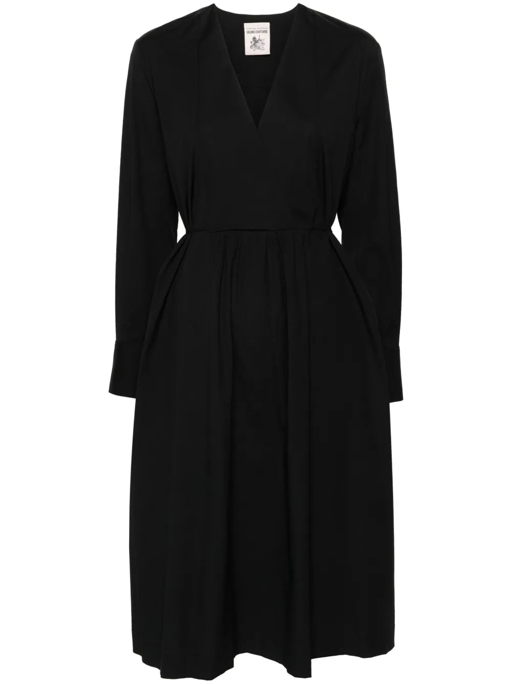 Sofia Pleat-Detail Midi Dress