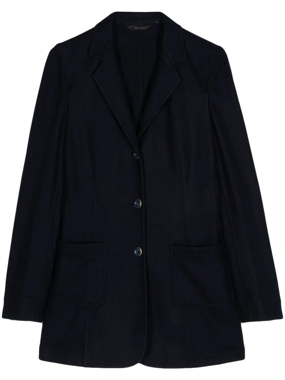 Notched-Lapel Single-Breasted Blazer