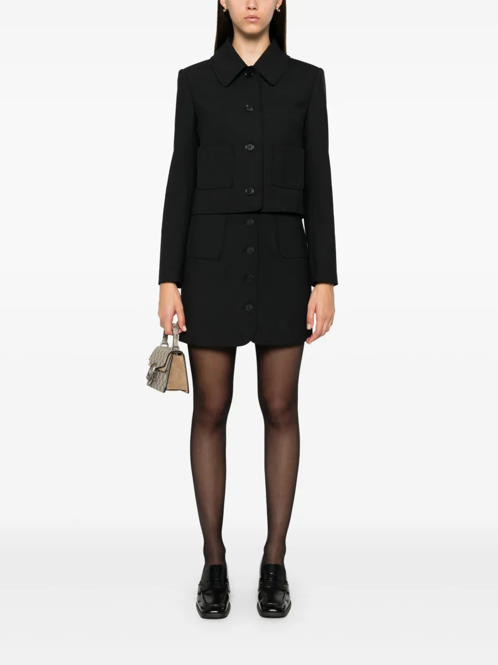 Button Mini Skirt