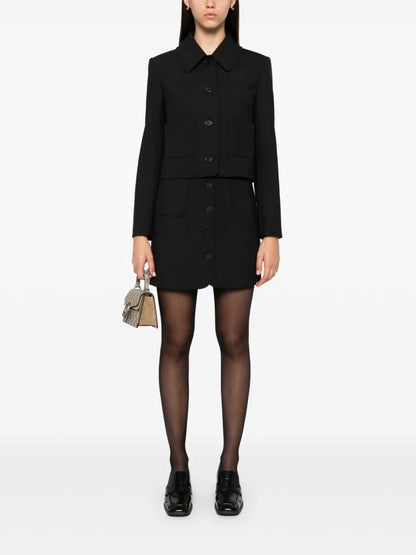 Button Mini Skirt