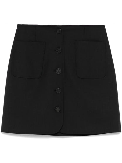 Button Mini Skirt