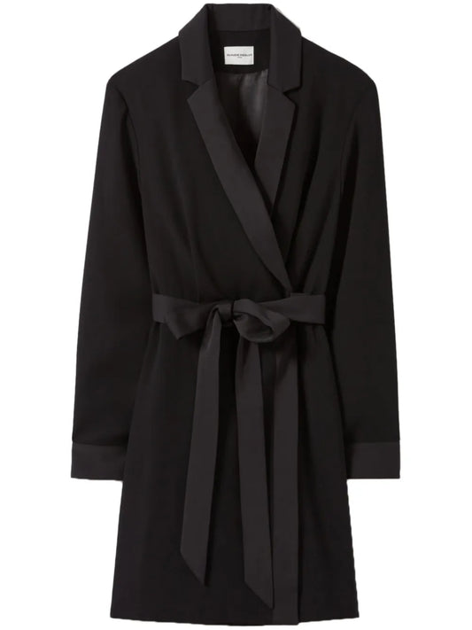 Lapel-Collar Wrap Dress