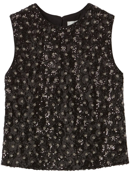 Sequinned Open-Back Top