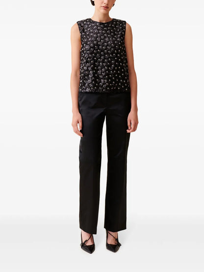 Sequinned Open-Back Top