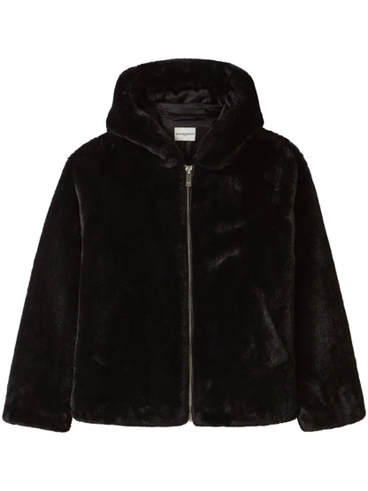 Hooded Faux-Fur Jacket