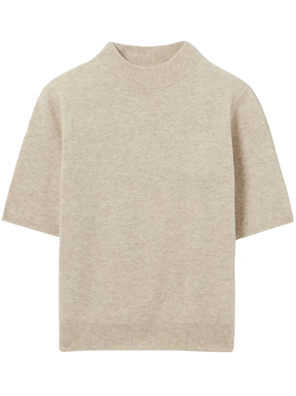 High-Neck Wool T-Shirt