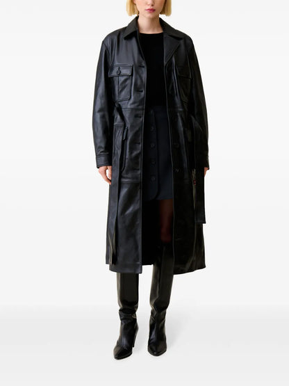 Leather Trench Coat