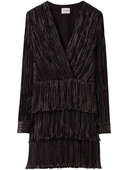 Plissé Mini Dress