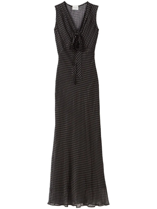 Sheer Polka-Dot Dress