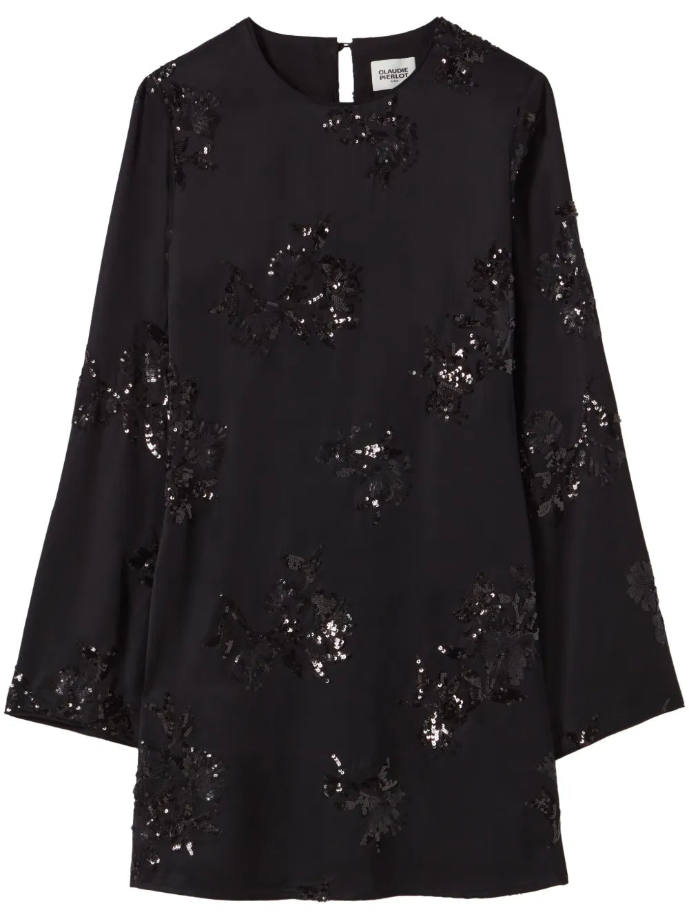 Embroidered Sequins Mini Dress