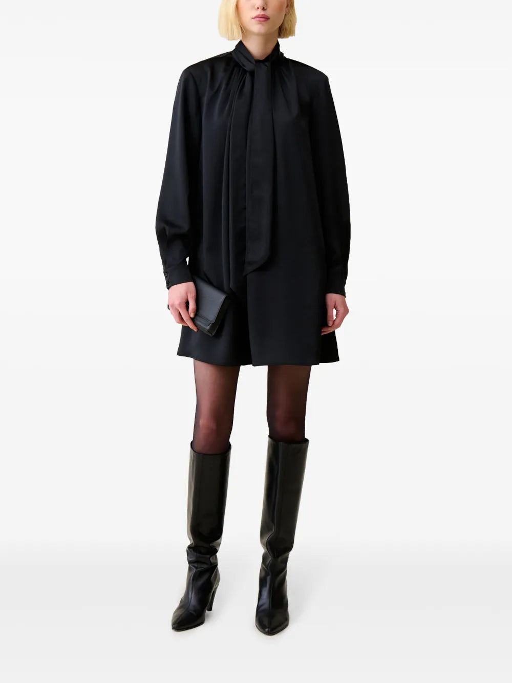 Tie-Neck Dress