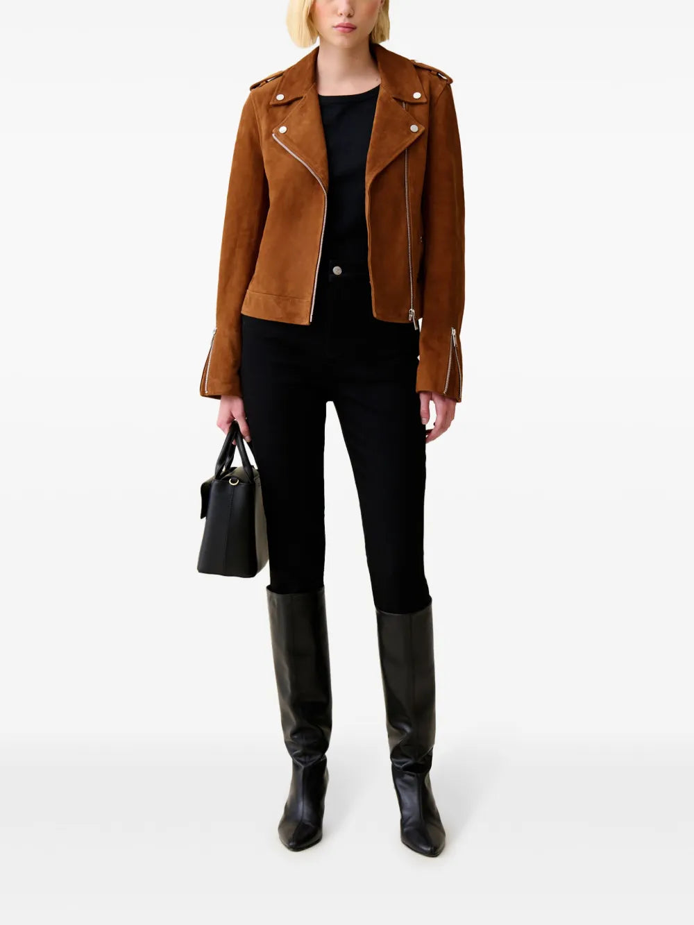 Suede Biker Jacket