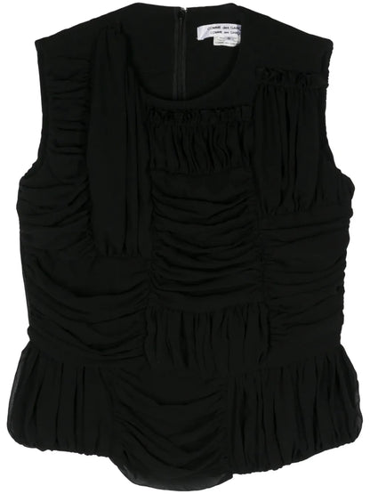 Ruched Sleeveless Top