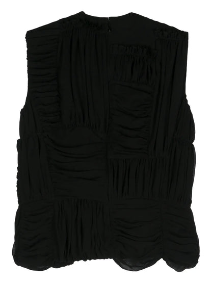 Ruched Sleeveless Top