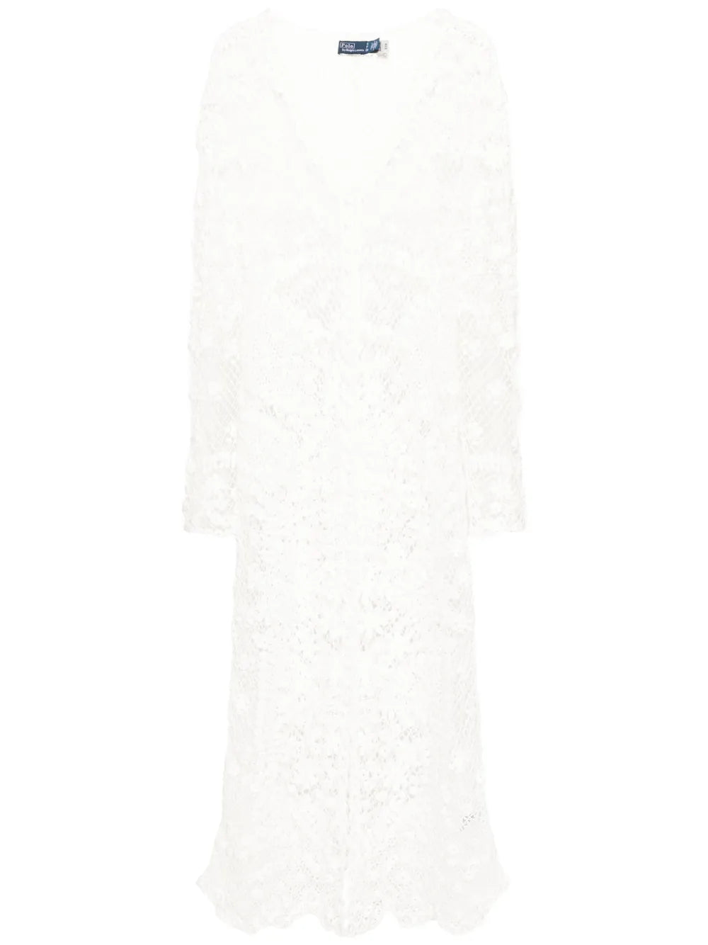 Crochet-Knit Midi Dress
