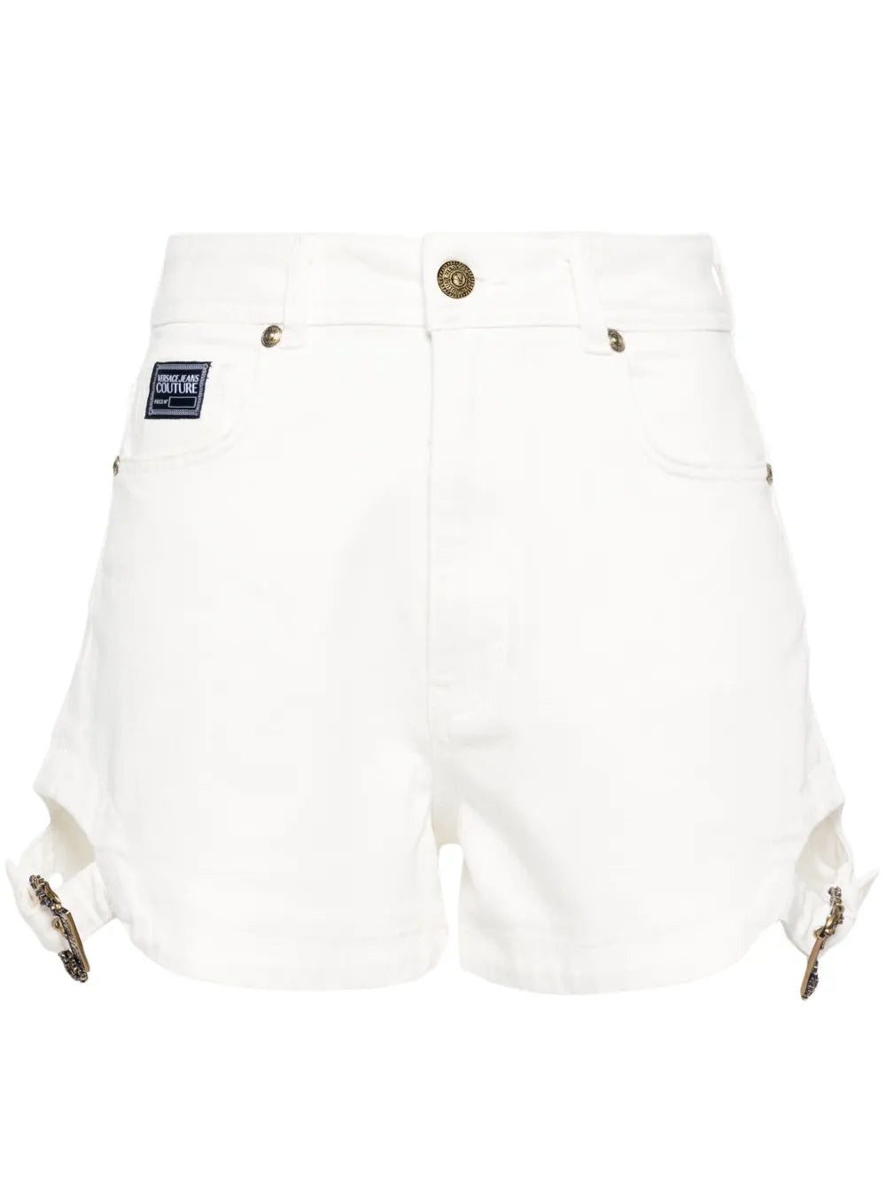 Baroque Buckle Denim Shorts