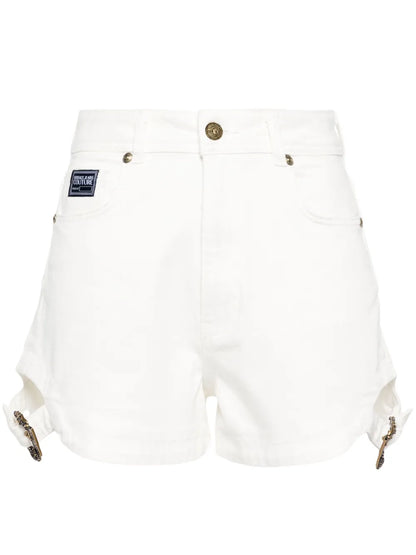 Baroque Buckle Denim Shorts