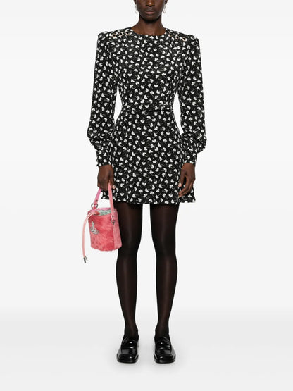 Belted Silk Minidress