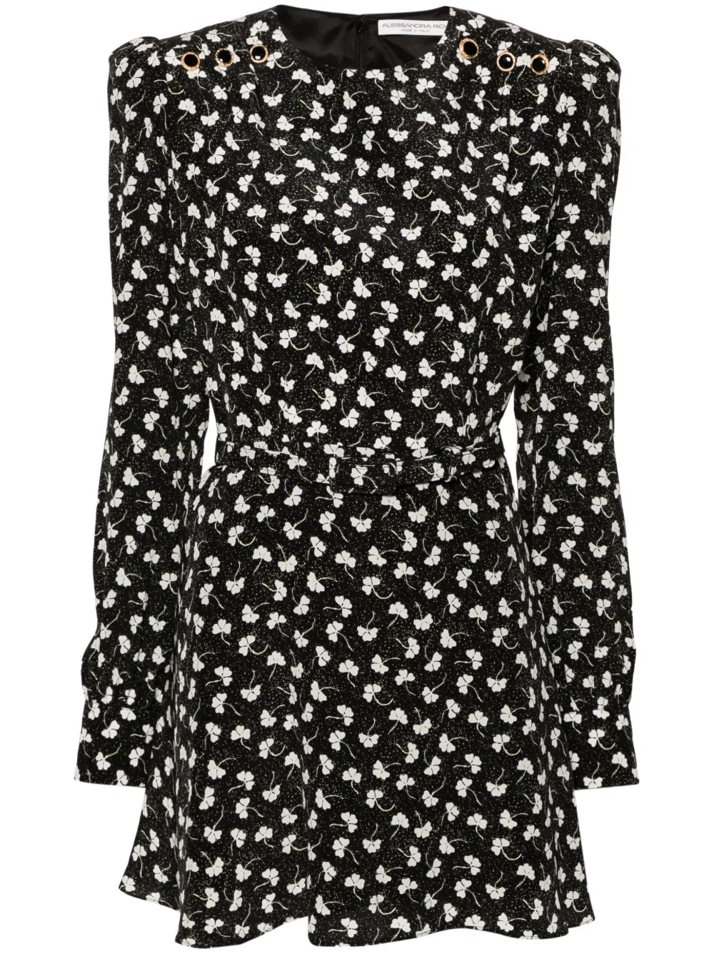 Belted Silk Minidress