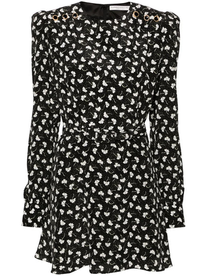 Belted Silk Minidress