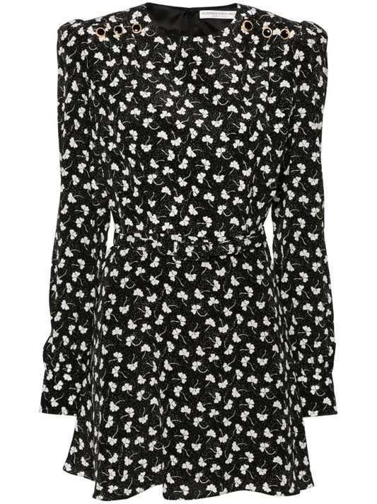 Belted Silk Minidress