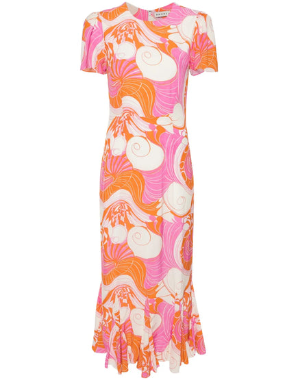 Lulani Printed Midi Dress