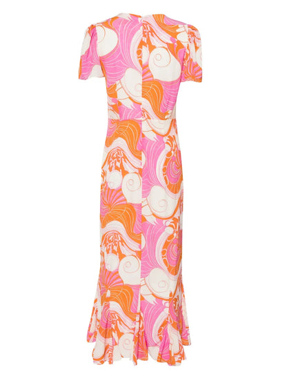 Lulani Printed Midi Dress