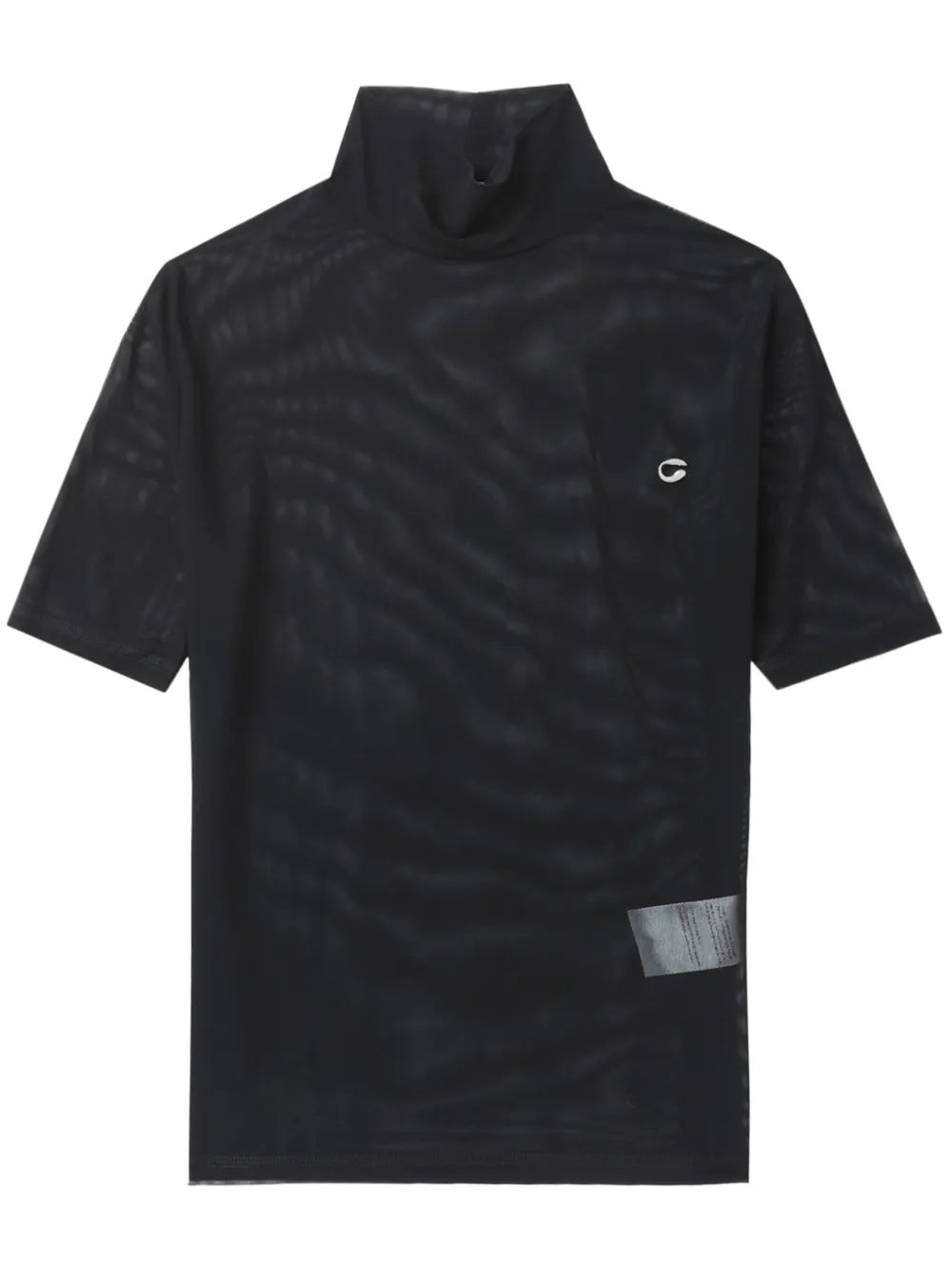 Logo-Appliqué Mesh Top