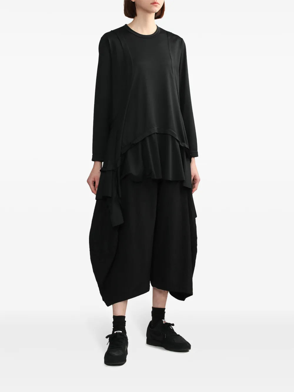 Draped Asymmetric Dress