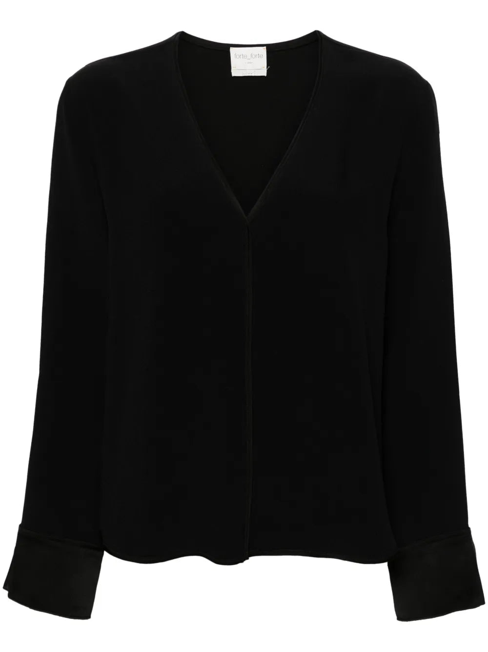 V-Neck Crepe Blouse