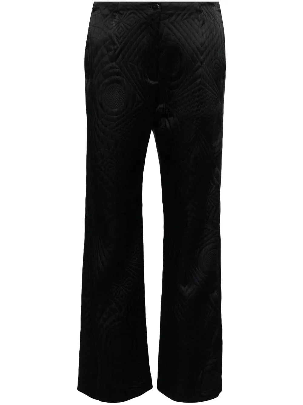 Quilted Straight Trousers