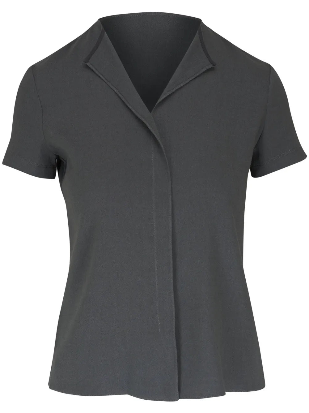 V-Neck Short-Sleeved Blouse