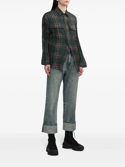 Plaid Long-Sleeve Shirt