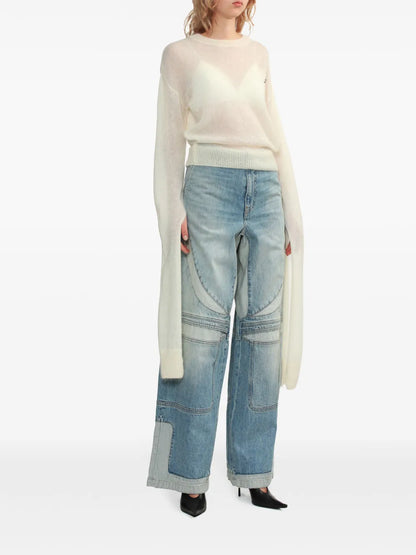 Extra-Long-Sleeve Jumper